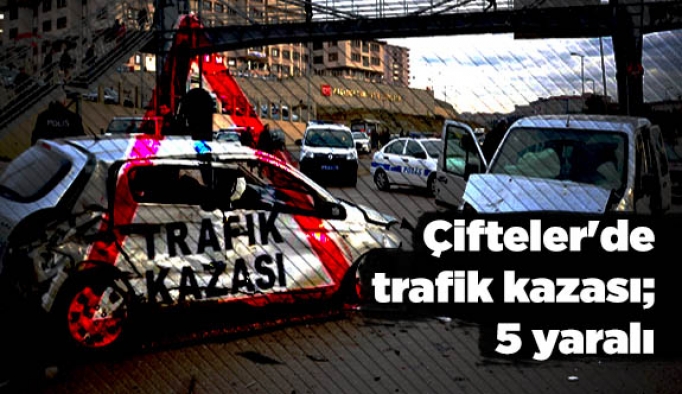 Çifteler'de trafik kazası; 5 yaralı