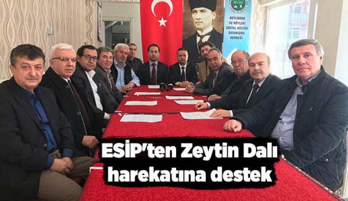 ESİP'ten Zeytin Dalı harekatına destek