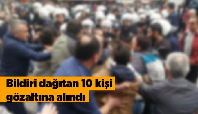 Eskişehir'de izinsiz bildiriye gözaltı