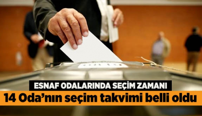 ESNAF ODALARINDA SEÇİM ZAMANI