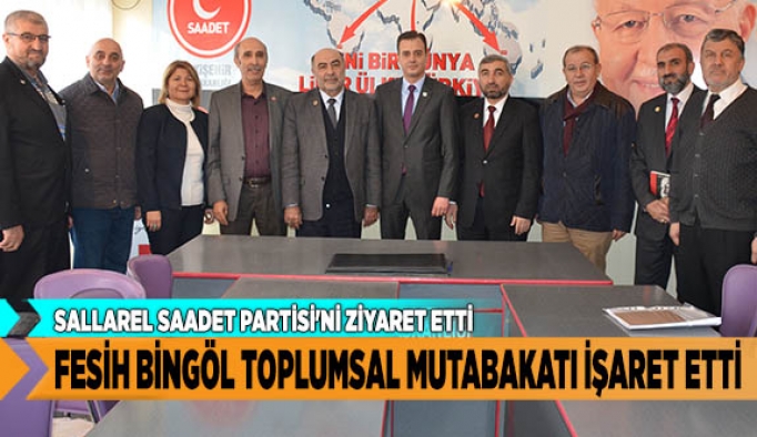 FESİH BİNGÖL TOPLUMSAL MUTABAKATI İŞARET ETTİ