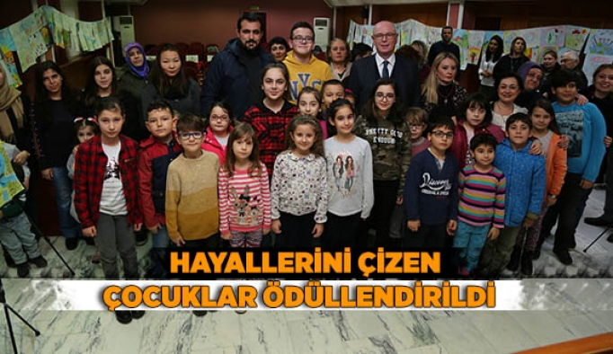 HAYALLERİNİ ÇİZEN ÇOCUKLAR ÖDÜLLENDİRİLDİ