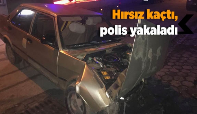 Hırsız kaçtı, polis yakaladı