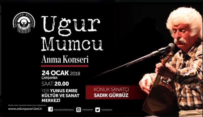 UĞUR MUMCU TÜRKÜLERLE ANILACAK