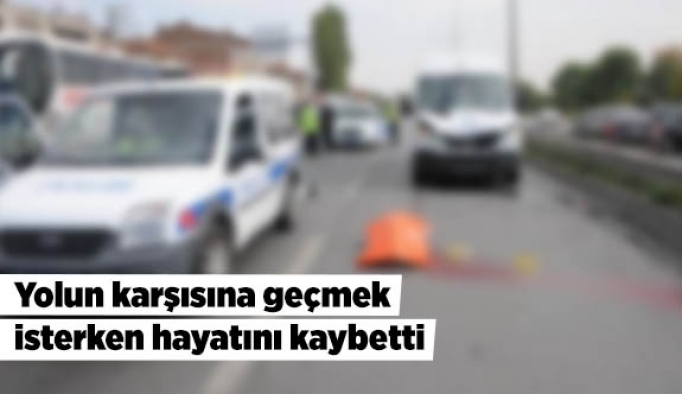 Yolun karşısına geçmek isterken hayatını kaybetti