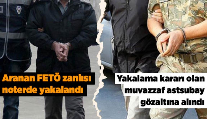 Aranan FETÖ zanlısı noterde yakalandı