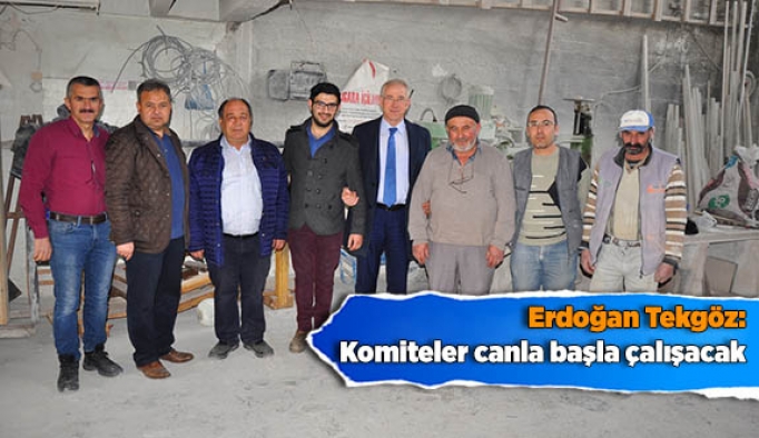 Erdoğan Tekgöz: Komiteler canla başla çalışacak