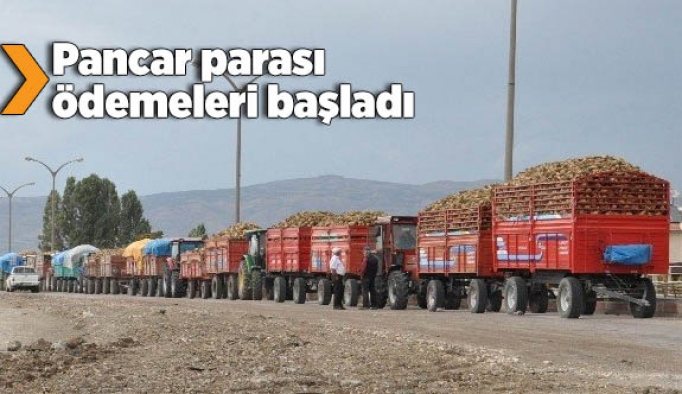 Eskişehir'de pancar parası ödemelerine başlandı