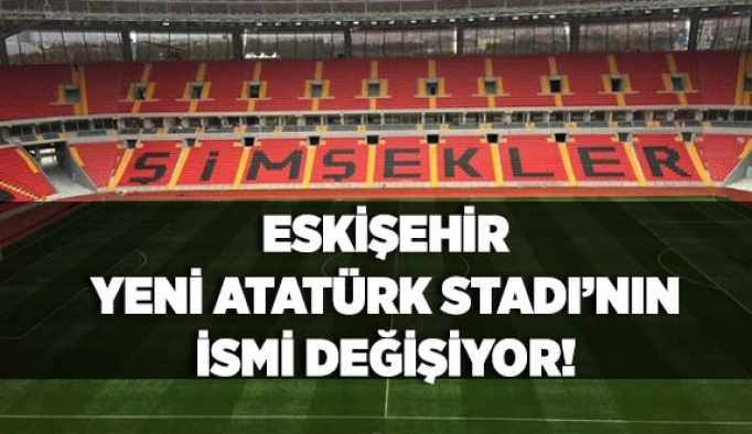 Eskişehir'deki yeni stadın adı "ETİ" oluyor