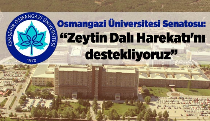 ESOGÜ Senatosu: Zeytin Dalı Harekatı'nı da destekliyoruz