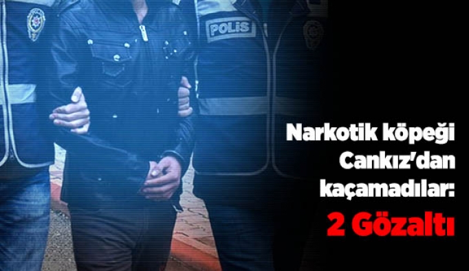 Narkotik köpeği Cankız'dan kaçamadılar: 2 Gözaltı