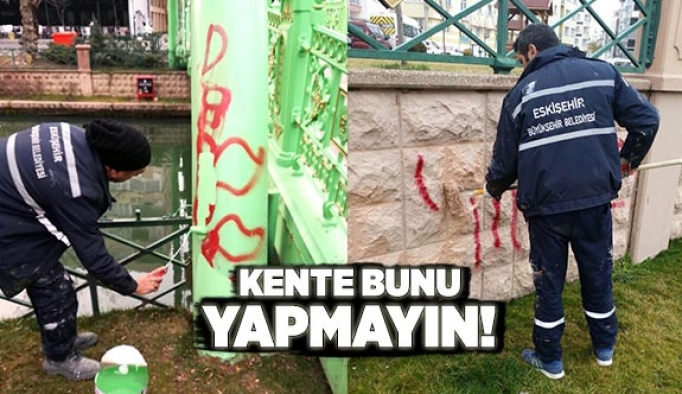 PORSUK KENARINDA SPREY BOYA ÇİRKİNLİĞİ!