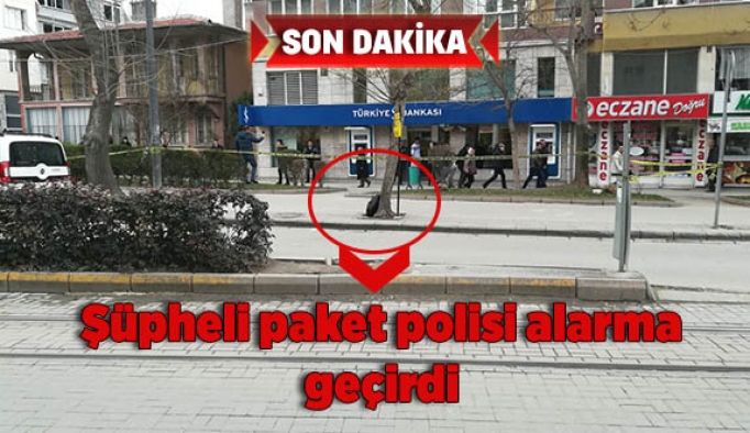 Şüpheli paket polisi alarma geçirdi