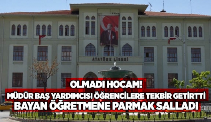 Atatürk Anadolu Lisesi'nde tepki çeken tören