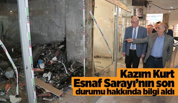 Kazım Kurt'tan Esnaf Sarayına geçmiş olsun ziyareti