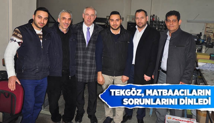 TEKGÖZ, MATBAACILARIN SORUNLARINI DİNLEDİ