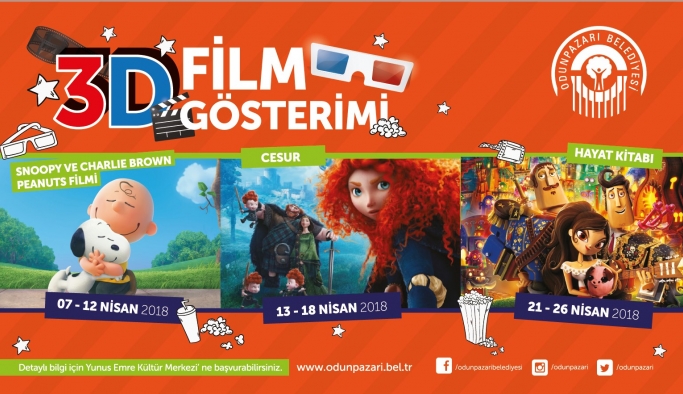 3D film gösterimleri Nisan ayı programı