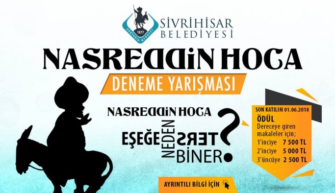 Nasreddin Hoca Deneme Yarışması başlıyor