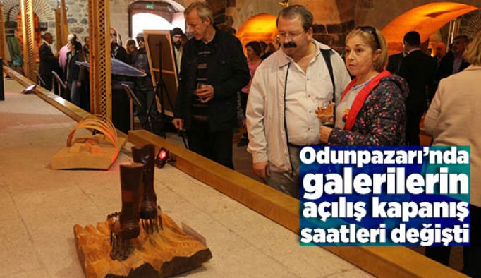 Odunpazarı’nda galerilerin açılış kapanış saatleri değişti