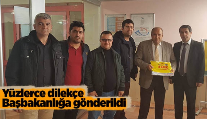 Yüzlerce dilekçe Başbakanlığa gönderildi