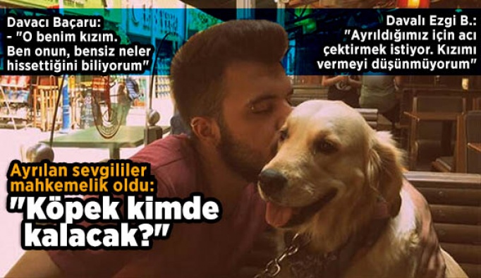 Ayrılan sevgililer mahkemelik oldu: "Köpek kimde kalacak?"