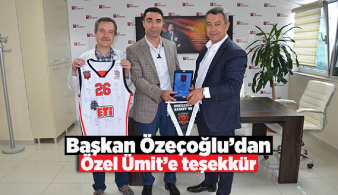 Başkan Özeçoğlu’dan Özel Ümit’e teşekkür