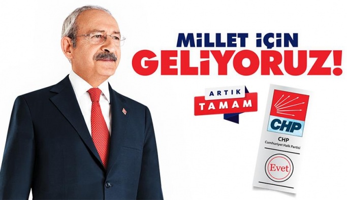 CHP 'Millet İçin Geliyoruz' diyecek