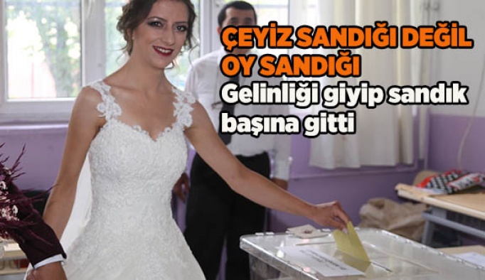 GELİNLİĞİ GİYİP SANDIK BAŞINA GİTTİ