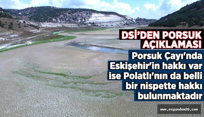 DSİ 3. Bölge Müdürlüğü: Porsuk Barajı talimatlara uygun olarak işletiliyor
