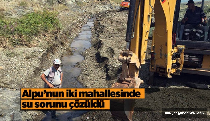 Kırsal mahallelerde su sevinci