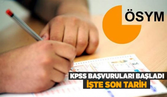 KPSS başvuruları başladı