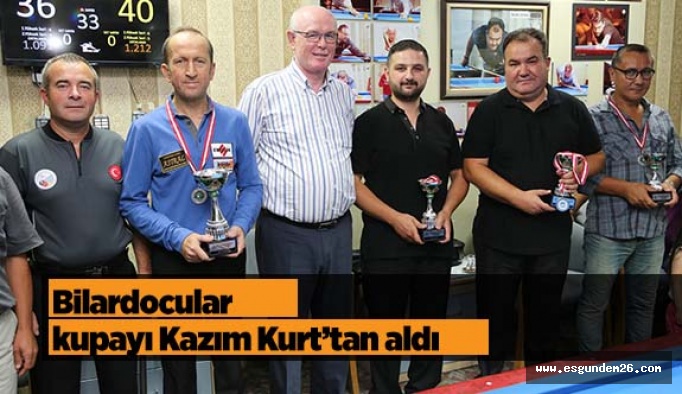 Bilardocular kupayı Kazım Kurt’tan aldı