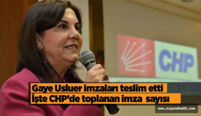 CHP’de muhalifler gereken imzayı topladı