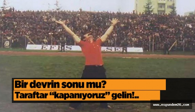 Eskişehirspor taraftarlarından son davet: Son görev son antrenman