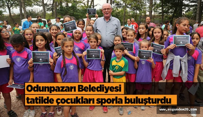 Odunpazarı Belediyesi tatilde çocukları sporla buluşturdu