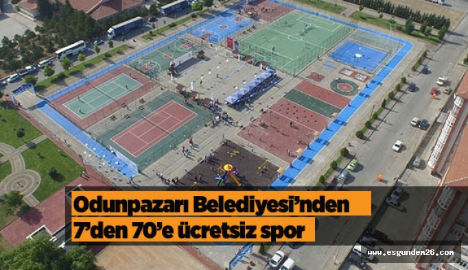 Odunpazarı Belediyesi, ücretsiz spor alanlarını hayat geçirdi