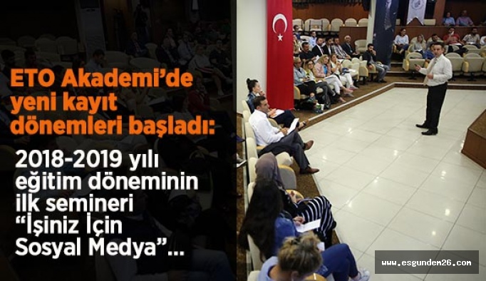 ETO Akademi’de yeni kayıt dönemleri başladı