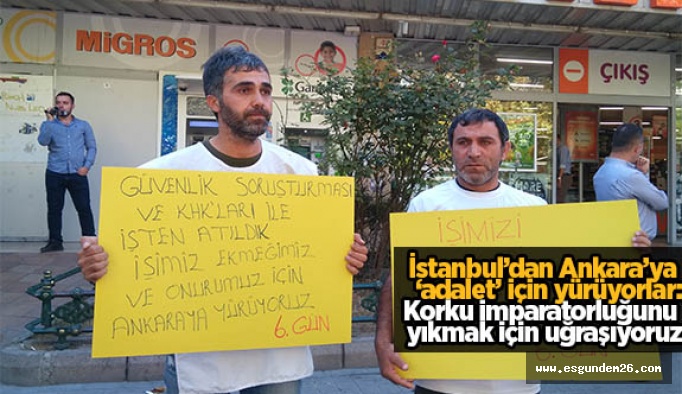 KHK mağduru işçiler Ankara’ya yürüyor