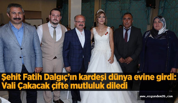 Şehit Fatih Dalgıç’ın kardeşi dünya evine girdi