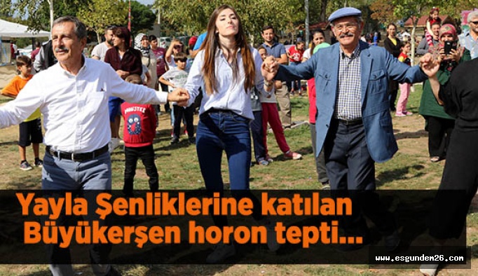 Yayla Şenliklerine katılan Büyükerşen horon tepti