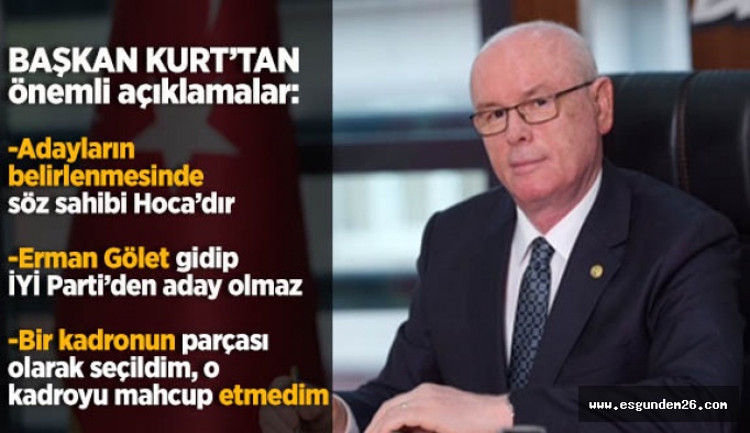 Başkan Kurt: Seçimlerde hedefim yüzde 50’yi geçmek