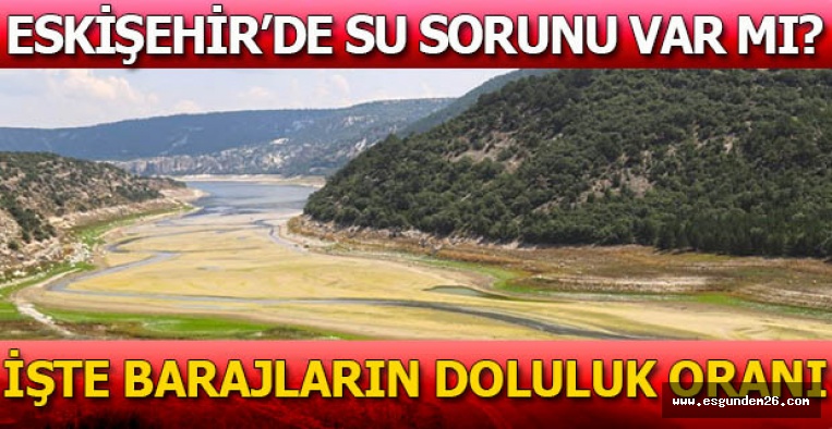 Eskişehir’in barajlarının doluluk oranı yüzde 38!