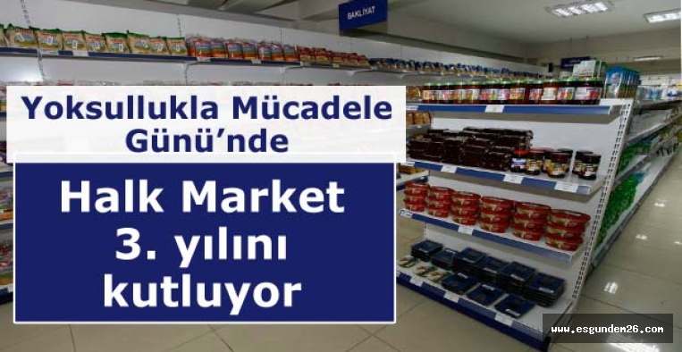 'Halk Market' 3 yaşında