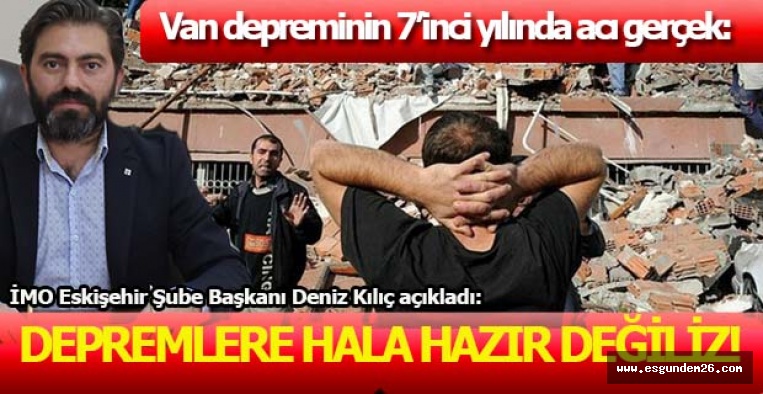 KILIÇ “DEPREMLERE HALA HAZIR DEĞİLİZ!”