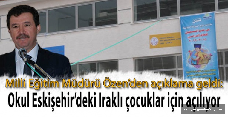 O okul için açıklama geldi