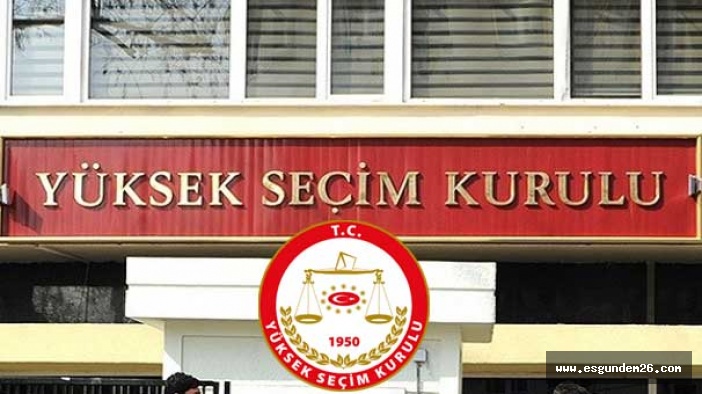 YSK adaylık başvuruları için istifa tarihlerini açıkladı