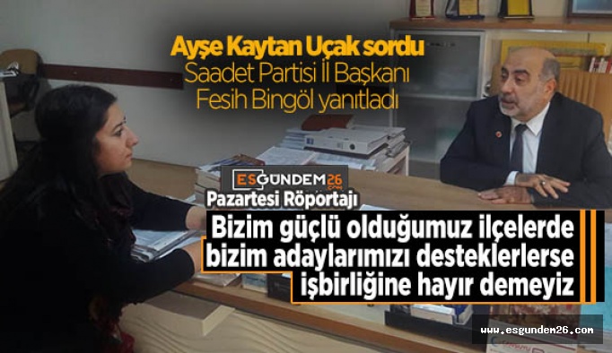 SP İl Başkanı Bingöl: AK Parti İl Başkanı, Eskişehir halkının gözüne baka baka gerçeği ifade etmedi…