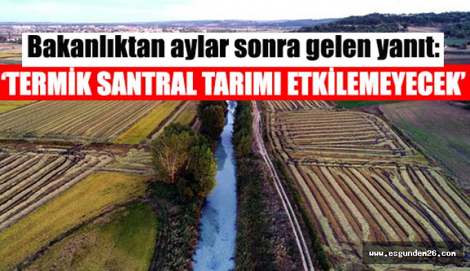 Bakanlıktan termik santral yanıtı