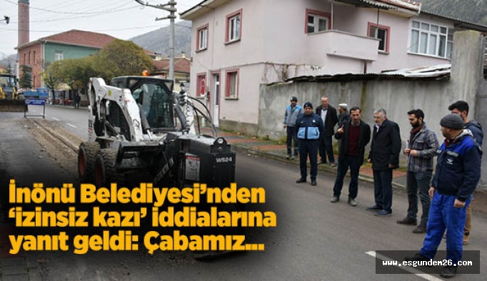 İnönü Belediyesi iddialara yanıt verdi