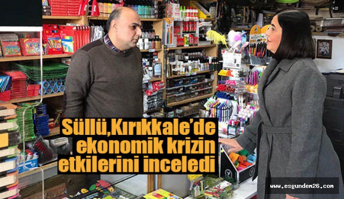 Süllü, Kırıkkale’de ekonomik krizin etkilerini inceledi